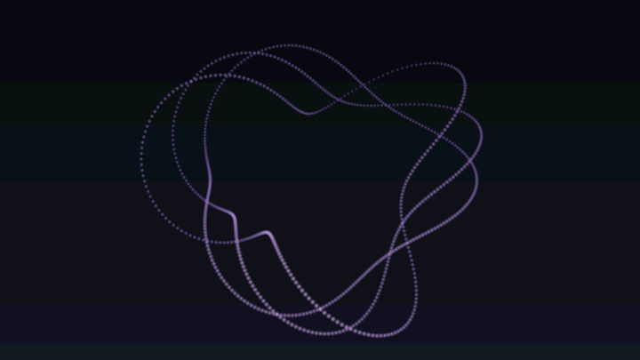 A torus of points rotating about a tilted axis through a full turn